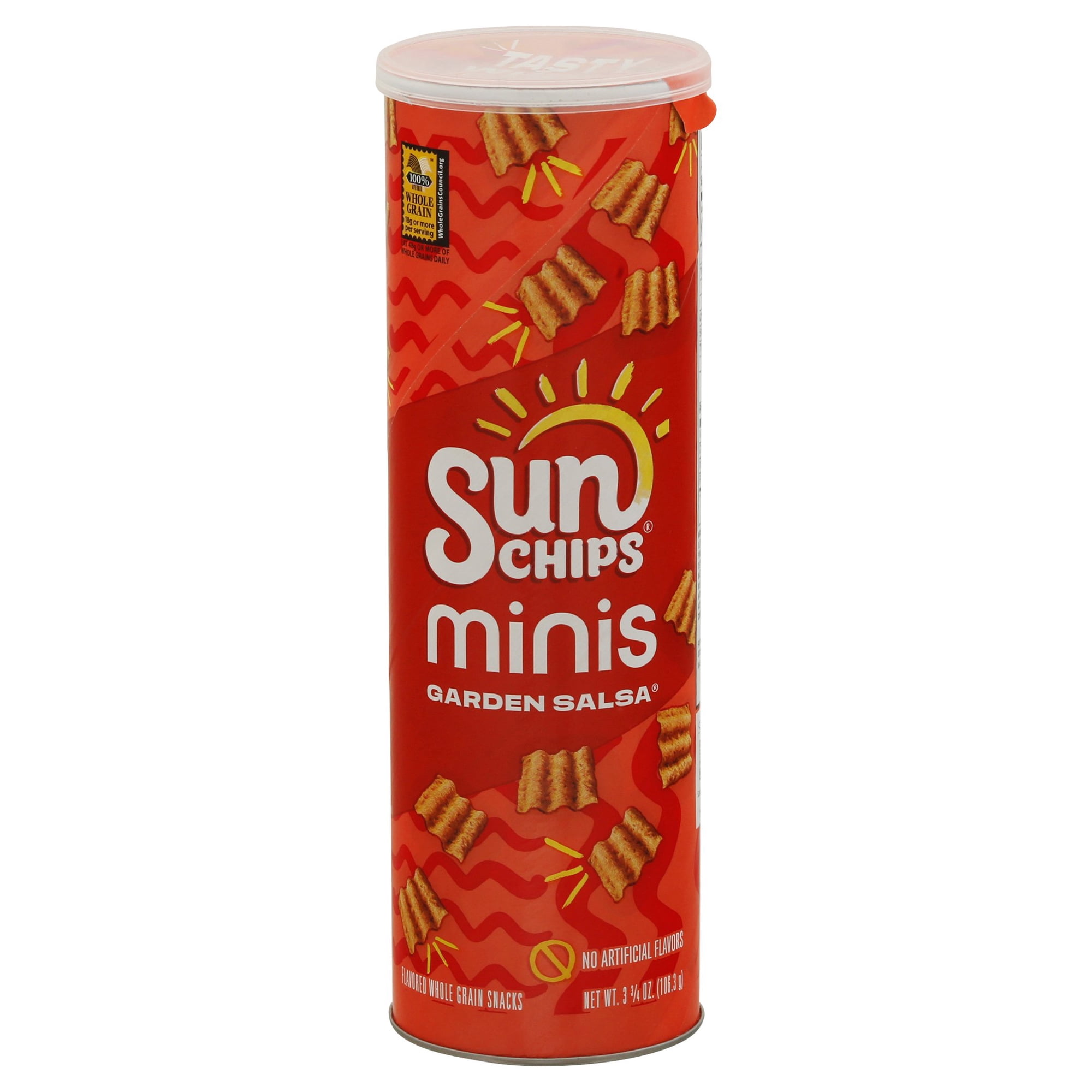 Pack Of 3 SUNCHIPS Minis Whole Grain Snacks - Garden Salsa, 3.75 oz (Package May Vary)