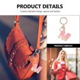 thumbnail image 4 of 1 Pc Creative Keychain Pendant English Alphabet Design Key Holder Bag Accessories for Key Handbag Decoration (Pink M), 4 of 4
