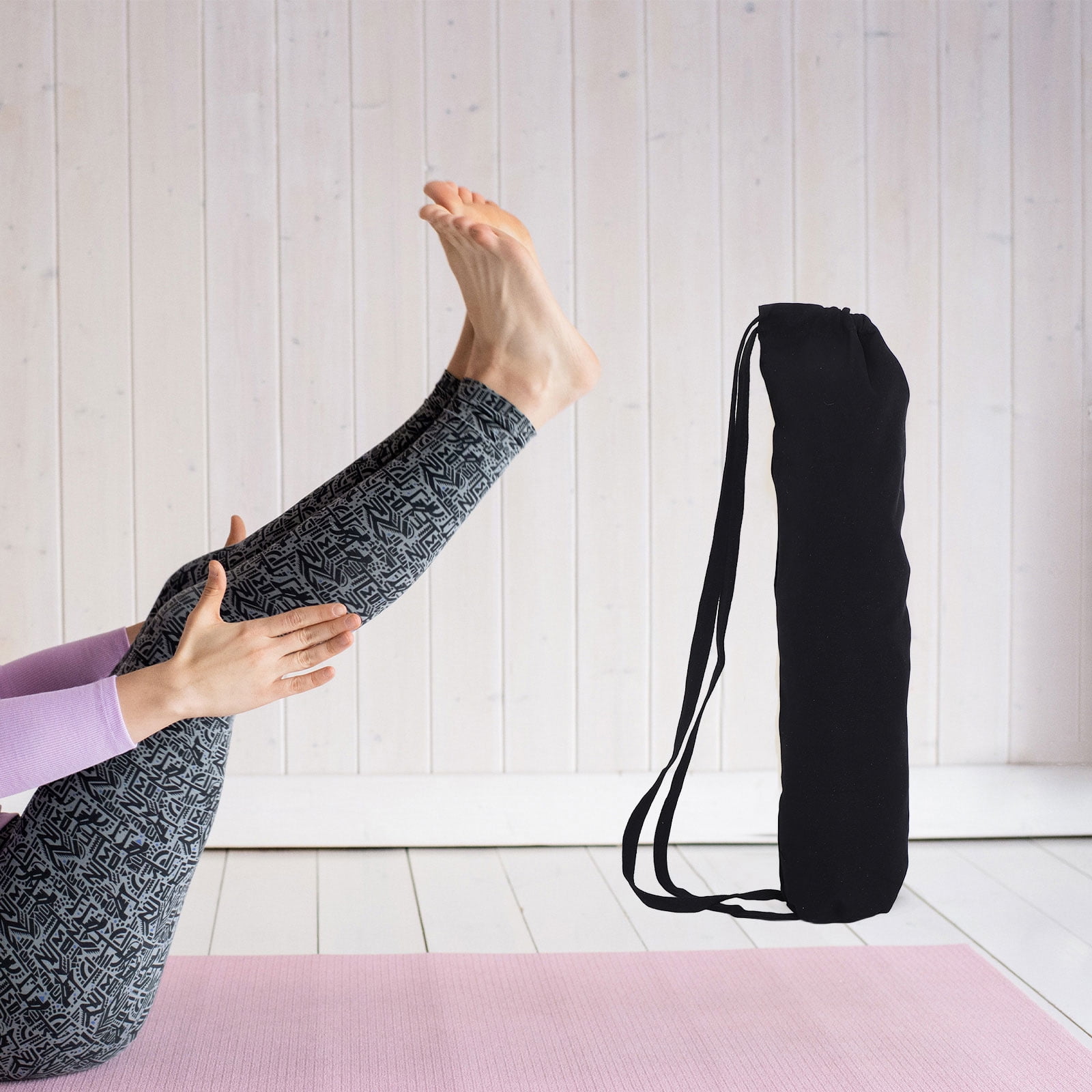 WHAMVOX Waterproof Yoga Mat Holder Black Fabric for Yoga Accessories 1 Pcs