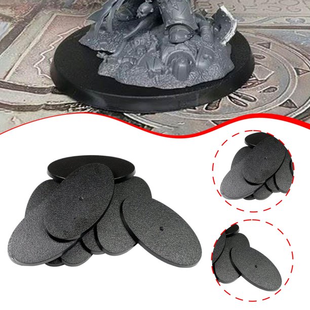 Harilla – Set De 5 Bases Ovaladas Para Figuras De Acción De 12 X 9.2 Cm, De PP, Para Exhibición