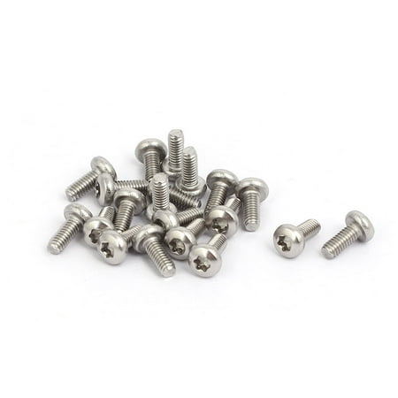 

Unique Bargains M2.5 x 6mm 304 Stainless Steel Torx Pan Head Screws Bolts Fasteners 20pcs