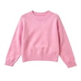 thumbnail image 7 of BXJX Girls Knit Cotton Sweaters, Stretchable School Crew Neck Long Sleeve Pullover Tops Pink Size 6 T, 7 of 7