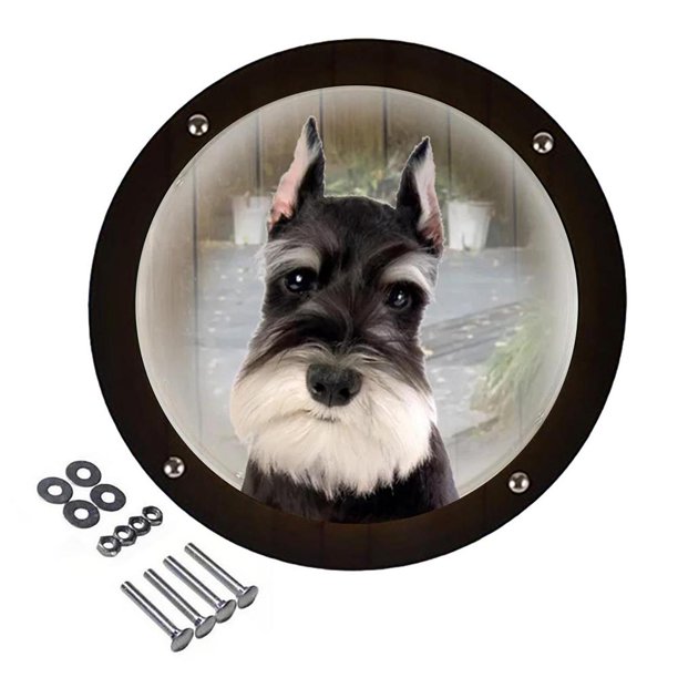 Lucybak Dog Window for Fence Clear View Dome Pet Peek Window Easy to