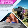 thumbnail image 6 of Teblint Camping Sleeping Bag for Adults Kids, Cold Weather Warm Sleeping Bag with Compression Bag for 3 Seasons, Compact Camping Essentials Gear Accessories Hiking Sleep Must Haves-Gray, 6 of 11