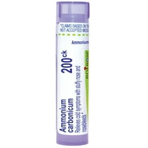 Boiron Ammonium Carbonicum 200CK, Homeopathic Medicine for Cold Symptoms With Stuffy Nose And Nosebleeds, 80 Pellets