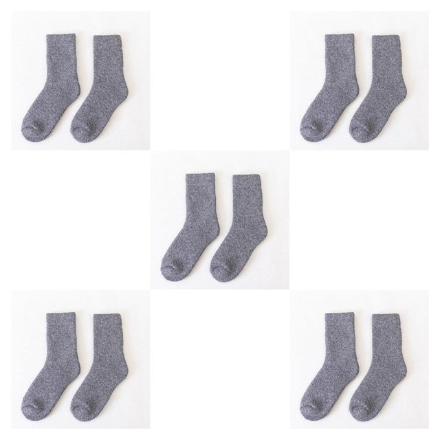 Cateissary Calcetines de Cachemira calcetín cálido engrosado contra el frío cómodo equipo que absorbe el sudor invierno hombres regalo de Type5 NO5