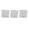 thumbnail image 1 of Transforme los dormitorios y las guarderías en espacios mágicos con calcomanías de ondas estéreo de acrílico plateado brillante, 1 of 2
