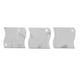 thumbnail image 1 of Pegatinas de pared con ondas estéreo de acrílico brillante y plateado para decoración de dormitorios y habitaciones de bebés, 1 of 2