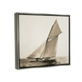 thumbnail image 4 of Stupell Industries Vintage Ship on Ocean Transportation Photography Gray Floater Framed Canvas Art Print Wall Art, 31 x 25, 4 of 10
