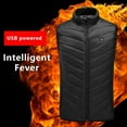 Heated Vest USB Heated Jacket Camping Thermal Clothing Outdoor Fishing