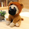thumbnail image 1 of 20cm Simulation Animal Sharpei Pug Plush Toys Dogs Cosplay Dinosaur Rabbit Elephant Lion Sheep Stuffed Dolls Birthday Gift, 1 of 5