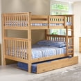 thumbnail image 2 of Santa Fe Mission Tall Bunk Bed Full over Full with Under Bed Drawers - White, 2 of 11