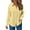 Yellow, variant on Arlun Long Sleeve Button down Gauze Shirts for Women Fall Winter Casual Lapel Solid Color Work Dress Shirt Ladies Solid Color Asymmetrical Hem Blouse Tops Yellow XL