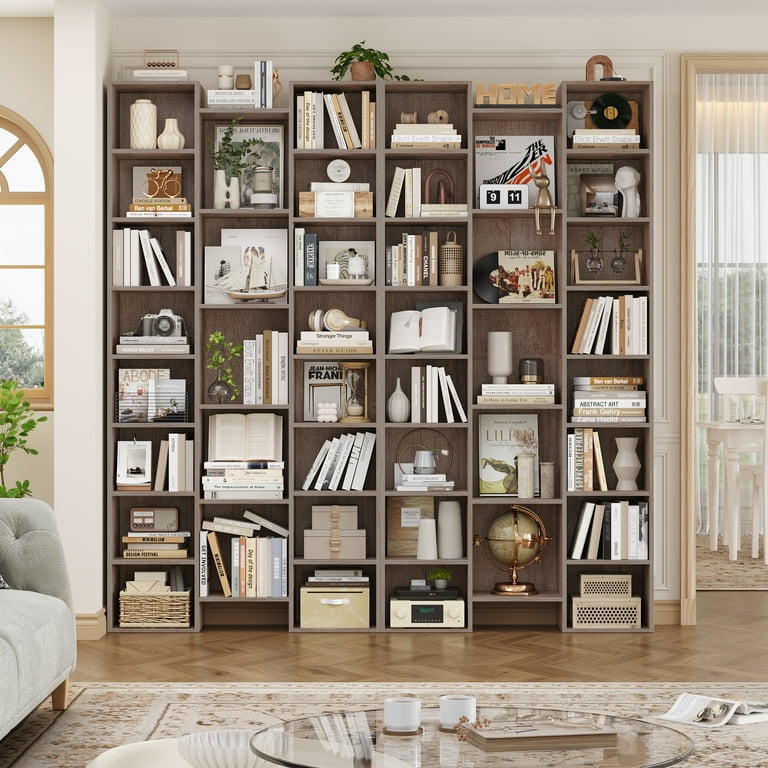 Homfa 21-Cube Bookcase and Bookshelves with Adjustable Shelves