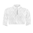 thumbnail image 4 of Shirts For Women Dirndl Blouse Lace High V Neck Costume Blouse Large Sizes Elegant Dirndl Blouses Womens Tops, 4 of 4