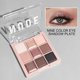 thumbnail image 3 of Paleta de sombras de ojos de 9 colores con purpurina fina, brillo, mate, tonos de té de leche; Mini, uso diario, maquillaje agradable para estudiantes, 3 of 5