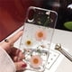 thumbnail image 1 of Fundas de teléfono Qianliyao con flores secas y lámina plateada para iPhone 14 13 12 11 Pro Max XS Max XR X 6 6s 7 8 Plus SE, funda de silicona suave Deng Xun unisex, 1 of 2