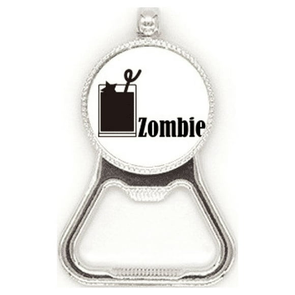 Zombie  With The Word Zombie Metal Beer Bottle Cap Opener Duty Stainless Steel