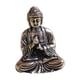thumbnail image 4 of Mini estatua de Buda Tathagata de latón, recuerdo de escritorio, decoración para jardín de hadas 24x29 cm, 4 of 9