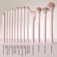 thumbnail image 2 of H HEYMKGO 13Pcs Travel Makeup Brush Set with Pouch - Portable Professional Brushes for Full Face, Foundation, Eyeshadow & Blush - Beginner-Friendly Cosmetic Kit, 2 of 10