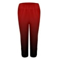 thumbnail image 6 of Aloohaidyvio Winter Pants,Women Plus Size Hollow Elastic Waist Casual Leggings Pants, 6 of 6