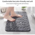 thumbnail image 2 of Alfombra de baño de espuma viscoelástica, alfombras de baño de adoquines, alfombrillas de baño súper absorbentes de agua para baño, alfombras de baño lavables a máquina (20 x 32, gris oscuro) oso de fresa Electrónica, 2 of 5