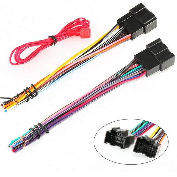 RED WOLF Factory Radio Replace Wire Harness Adapter for GMC Chevrolet Buick Saturn Models