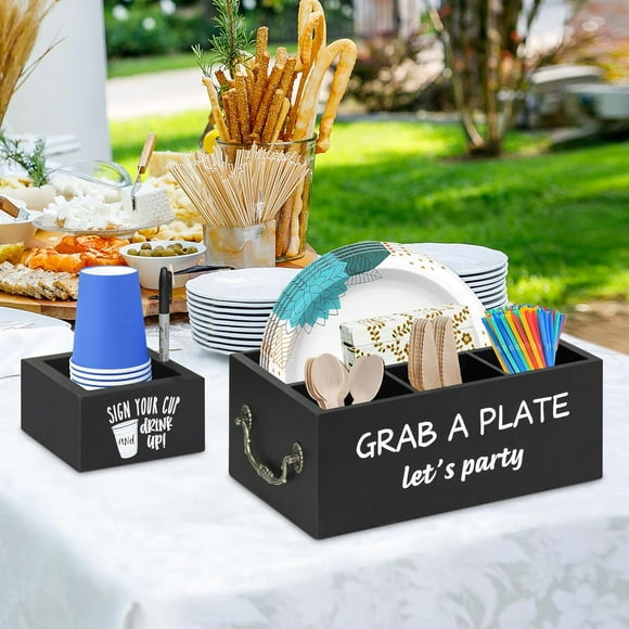 Paper Plate Utensil Caddy