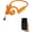 Orange, variant on E12 Bone Conduction Headphones With Camera, AI Translation with ChatGpt | Real Time Recording Open Ear Headphones, IP65 Sweat Resistant, Bluetooth Wireless Business Sport Earphones Orange