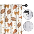 thumbnail image 4 of Blackout Kids Curtains,Football and Cheer Goods Pattern Childrens Insulated Curtains Set Of 2,Bedroom Essentials,Toddler Room Decor 52"x63", 4 of 5