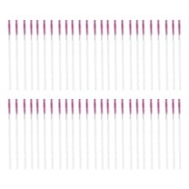 Unique Bargains 50 Pcs Disposable Eyelash Brush for Bathroom White Rose Red Plastic Nylon