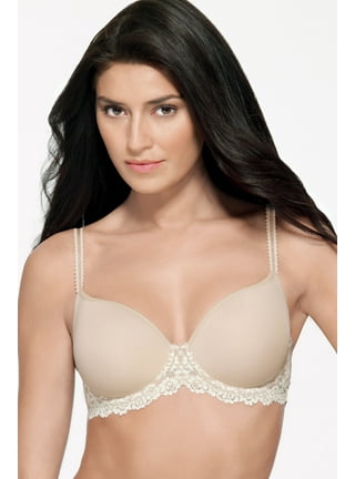 Wacoal Embrace Lace Underwired Plunge Bra, Naturally Nude at John