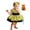 Yellow, variant on Kids Caveman Tutu Dress , Girls Halloween Themed Outfit with Headband and Candy Bag Orange 2-3 Years