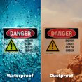 thumbnail image 5 of (2 Pack) Do Not Start Out Of Order OSHA Danger Sign 24 Inch X 18 Inch Vinyl Label Decal Sticker Weather Resistant, UV Protected for Workplace, Business, and Construction Site, Made in the USA, 5 of 7