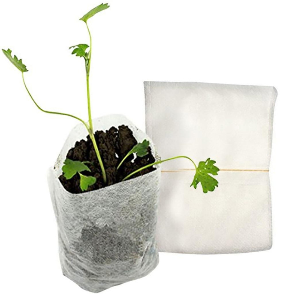 Details about   600 Pcs/Pack Non Woven Fabric Nursery Pots Seedling Raising Bags Garden Supplies 