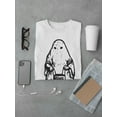 thumbnail image 3 of Sketch Of Kid Ghost Costume T-Shirt Men -Image by Shutterstock, Male Small, 3 of 4