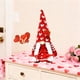 thumbnail image 4 of Muñeca sin rostro con forma de corazón rojo para San Valentín | Adorno de tela iluminado para escritorio | 23 x 10 x 5 cm | Decoración navideña Qixi para el hogar | Figura decorativa con brillo suave, 4 of 6