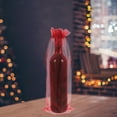 thumbnail image 1 of OULII 10Pcs Sheer Organza Wine Bottle Wraps in Wine Red Color with Convenient Satin Drawstring, 1 of 4