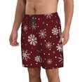thumbnail image 2 of Fuzoiu Romantic white snowflakes Print Men's Beach Shorts,Men's Swim Trunks,Quick Dry Board Shorts with Pockets,Men's Bathing Suits for Surfing, Running, and Casual Wear-XX-Large, 2 of 6