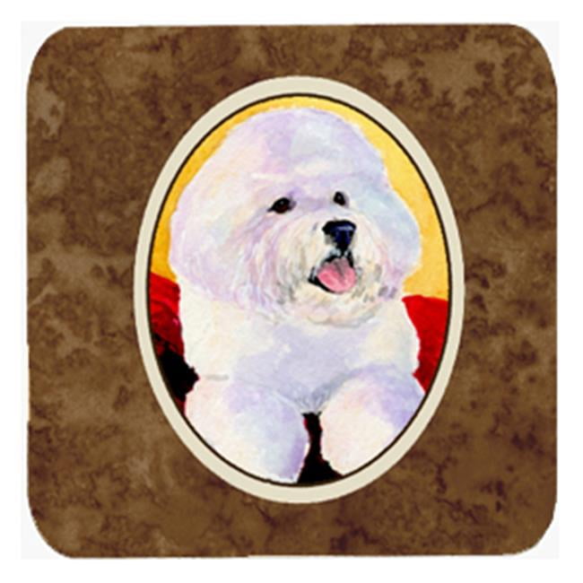 Carolines Treasures SS8921FC Bichon Frise sous-Verres en Mousse - Ensemble - 4