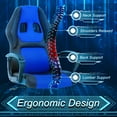 thumbnail image 4 of YRLLENSDAN Gaming Chair Collection Ergonomic Adults Massage High-Back PU Leather Adjustable Height, 4 of 8