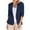 Dark Blue, variant on My Items Summer Blazers Lightweight Petite Womens Jackets Trendy Casual Turn down Collar 3/4 Sleeve Casual Coat Cardigan Blouse