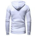 thumbnail image 5 of Pgeraug for Men Couple Warm Solid Zipper Stand Collar Long Sleeve Sport Outdoor Coat Outwear Hoodies for Men White 3Xl, 5 of 7