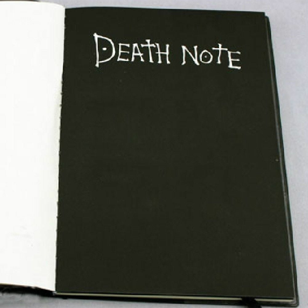 Death Note Book Cosplay Notebook Journal Diary+Feather Theme Pen Tools E3J9