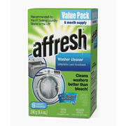 Affresh Washer Cleaner Tablet for Residue or Odor or Mildew 6 Pack