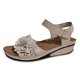 thumbnail image 2 of WILLBEST Sandalias Elegantes Para Mujer Para Uso Diario Informal, Diseño De Punta Abierta Con Detalles Recortados, Tacón De Cuña Y Cierre De Velcro Para Atuendos De Verano., 2 of 6