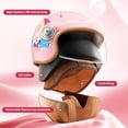 thumbnail image 4 of Casco de moto GjoiuAyd aprobado por el DOT para niños 3/4 con cara abierta, 4 of 7