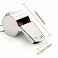 thumbnail image 3 of Stainless Steel Sports Whistle With Rope, Loud And Crisp Sound, Perfect For Coaches, Referees, And Officials, 3 of 5