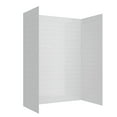thumbnail image 5 of Streamline DSH-1080-97 32 in. L x 60 in. W x 76 in. H 3-Piece Glue-Up Alcove Shower Wall Surround in White Tile Finish, 5 of 11