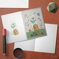 thumbnail image 3 of Hardworking Samoyed Ready Back to School New Year Classes 5x7in Folded Greeting Card Siberian Sammy Dog Lover Single Note Card with Envelope - 12011, 3 of 5